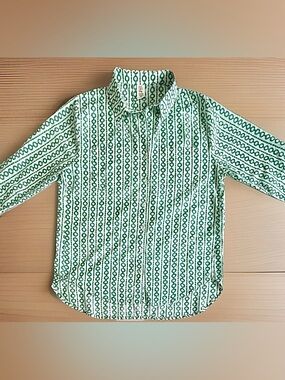 YALA Women’s Organic Cotton 1/2 Sleeve Cuffed Lightweight Summer Blouse M